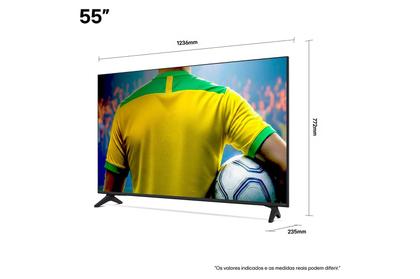 Imagem de Smart TV 4K 55" LG QNED73 Portal de Games Processador AI α7 Ger8 4K Super Upscaling Google Cast Integrado Controle AI Magic WebOS 25 Modo Esportes Ale
