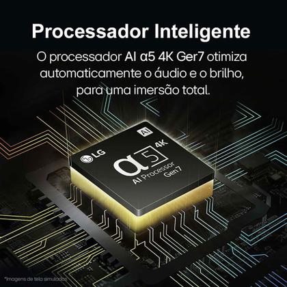 Imagem de Smart TV 4K 55 LG UHD 55UT8050 Processador A5 Ger7 AI Alexa/Chromecast integrado Otimizador de Jogos webOS 24 Controle Smart Magic