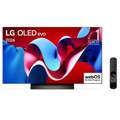 Imagem de Smart TV 4K LG OLED Evo 55" Polegadas OLED55C4, Processador α9 Ger7, AI, Painel 144Hz e Design Ultra Slim