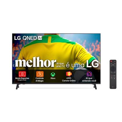 Imagem de Smart TV 4K LG QNED 65” Polegadas Processador AI A7 Gen 8, Super Upscaling, WebOS 25, Controle AI Magic - 65QNED73ASA