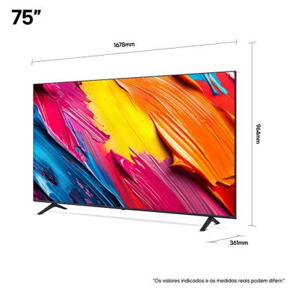 Imagem de Smart TV 4K LG QNED 75” Polegadas, Processador A7 AI Gen 8, WebOS 25 e Wi-Fi - 75QNED70ASA