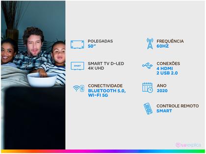 Imagem de Smart TV 50” 4K D-LED Philips 50PUG7907/78