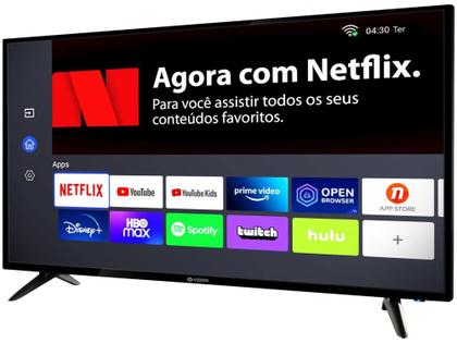 Imagem de Smart TV 50” 4K DLED Vizzion LE50UHD20 - IPS Wi-Fi 3 HDMI 2 USB