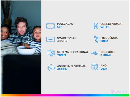 Imagem de Smart TV 50” 4K UHD LED Samsung 50DU7700