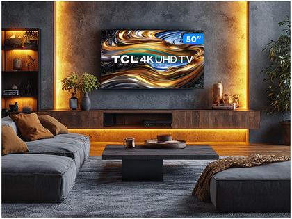 Imagem de Smart TV 50" 4K UHD LED TCL 50P755 Wi-Fi Bluetooth 3 HDMI 1 USB