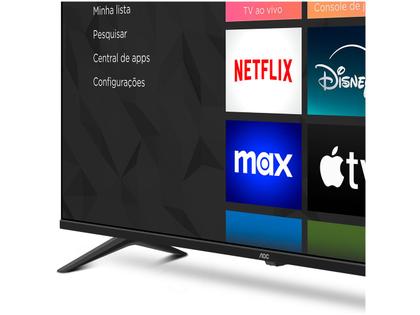 Smart TV 50" AOC 4K DLED 50U7045/78G Roku TV Quad Core 3 HDMI Imagem de Smart TV 50" AOC 4K DLED 50U7045/78G Roku TV Quad Core 3 HDMI