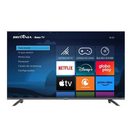 Imagem de Smart TV 50” Britânia Roku TV Led Dolby Audio BTV50G3ERSGB
