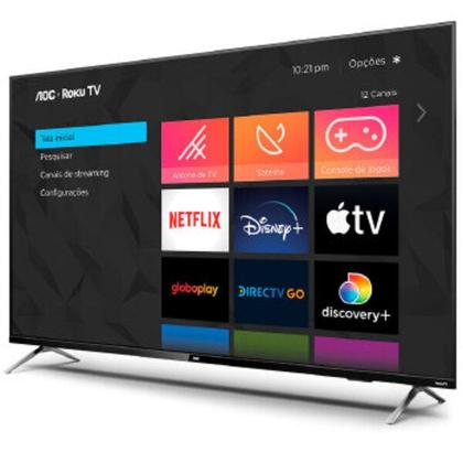 Imagem de Smart TV 50" Led AOC 50U6125/78G Roku 4K UHD Dolby Vision HDR10+