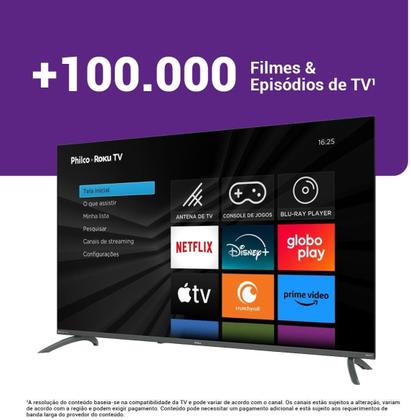 Imagem de Smart Tv 50 Philco Ptv50va4regb Roku Tv Led Dolby Audio