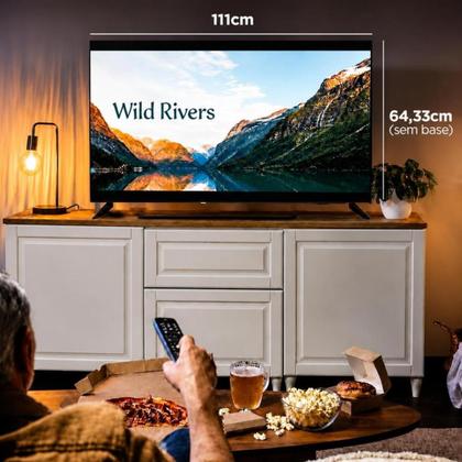 Imagem de Smart TV 50 Polegadas 4K AOC 50U6125 Roku TV WiFi HDR10 Comando De Voz Rapida E Facil Bivolt