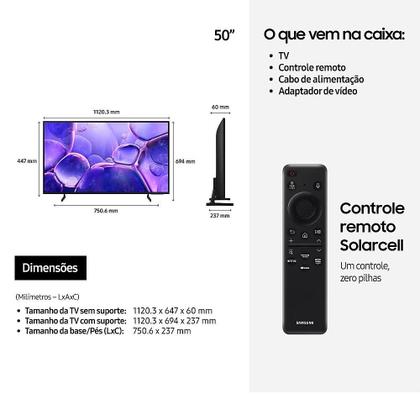 Imagem de Smart TV 50 Polegadas Samsung Crystal UHD 4K - UN50U8600