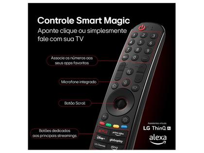 Imagem de Smart TV 55" 4K LCD LED NanoCel LG 55NANO80TSA AI Processor Wi-Fi e Bluetooth 3 HDMI 2 USB