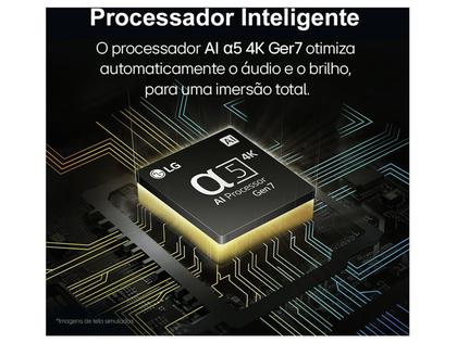 Imagem de Smart TV 55" 4K LCD LED NanoCel LG 55NANO80TSA AI Processor Wi-Fi e Bluetooth 3 HDMI 2 USB
