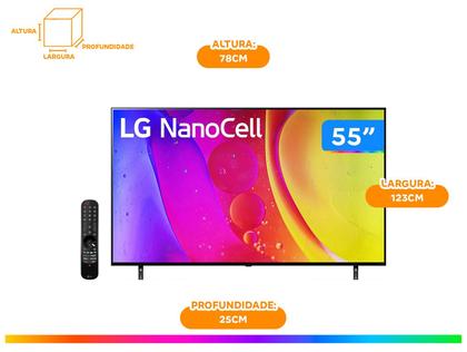 Imagem de Smart TV 55” 4K LED LG NanoCell 55NANO80