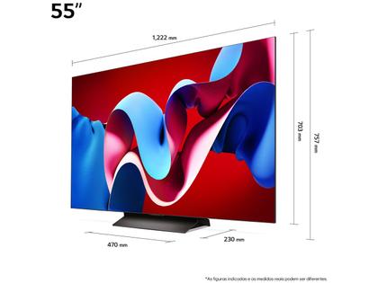 Imagem de Smart TV 55" 4K LG OLED evo OLED55C4 120Hz Nativo Processador α9 Ger7 Wi-Fi e Bluetooth 4 HDMI 3 USB
