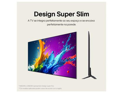 Imagem de Smart TV 55" 4K QNED LG 55QNED80TSA WebOS 24 Processador α5 Ger7 Wi-Fi Bluetooth com Alexa e Chromecast 3 HDMI 2 USB