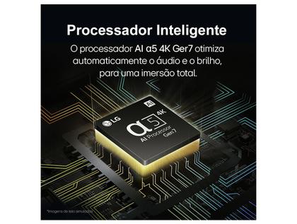 Imagem de Smart TV 55" 4K QNED LG 55QNED80TSA WebOS 24 Processador α5 Ger7 Wi-Fi Bluetooth com Alexa e Chromecast 3 HDMI 2 USB