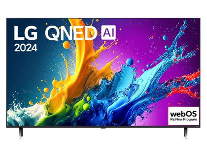 Imagem de Smart TV 55" 4K QNED LG 55QNED80TSA WebOS 24 Processador α5 Ger7 Wi-Fi Bluetooth com Alexa e Chromecast 3 HDMI 2 USB