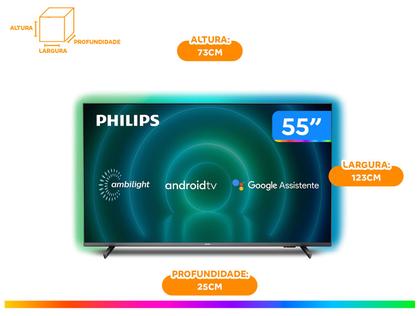 Imagem de Smart TV 55” 4K UHD D-LED Philips 55PUG7906/78