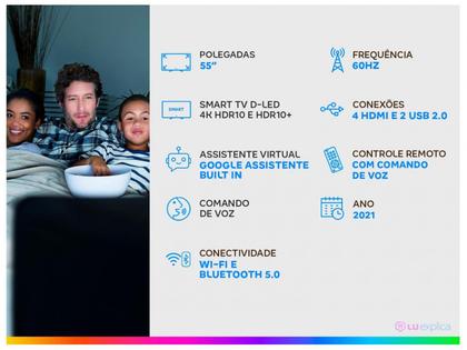 Imagem de Smart TV 55” 4K UHD D-LED Philips 55PUG7906/78