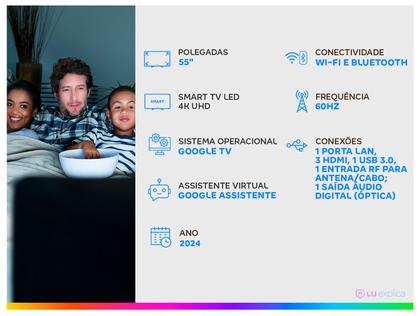 Imagem de Smart TV 55” LED TCL 55P755 Wi-Fi Bluetooth