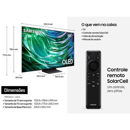 Imagem de Smart TV 55 Polegadas Samsung OLED 4K com Gaming Hub, QN55S90DA