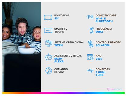 Imagem de Smart TV 55” Samsung 4K UHD UN55U8600FGXZD
