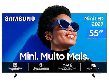 Smart TV 55 Samsung MiniLED 4K M75H Vision AI 2026 UN55M75HAGXZD