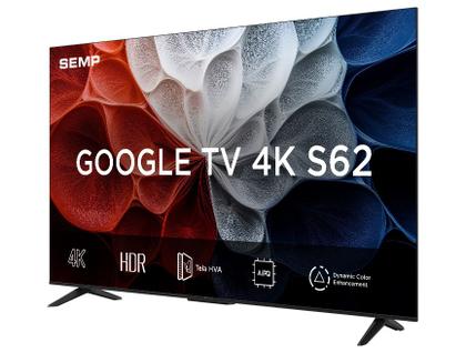 Imagem de Smart TV 55" SEMP 4K LED 55S62 Google TV AiPQ Pro Google Assistente 3 HDMI e USB