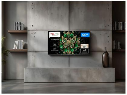 Imagem de Smart TV 55" TCL 4K UHD MiniLED 55C6K 120Hz Google TV AiPQ Google Assistente 4 HDMI 2 USB