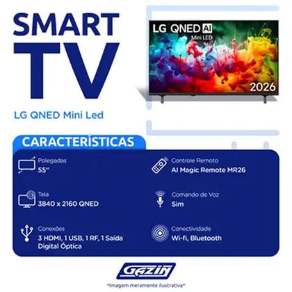 Imagem de Smart TV 55QNED70BSA QNED Mini LED 55 4K Wi-fi WebOS LG
