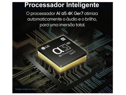 Imagem de Smart TV 65" 4K LG Ultra HD 65UT8050 com Processador a5 Ger7 AI Alexa/Chromecast integrado Otimizador de Jogos webOS 24 e Controle Smart Magic