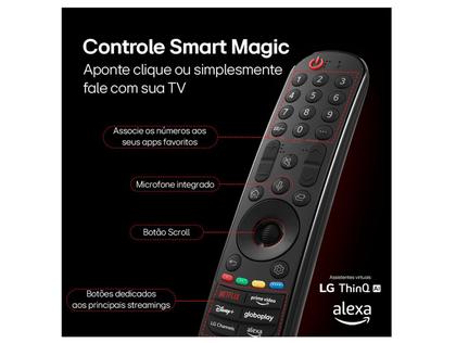 Imagem de Smart TV 65" 4K LG Ultra HD 65UT8050 com Processador a5 Ger7 AI Alexa/Chromecast integrado Otimizador de Jogos webOS 24 e Controle Smart Magic