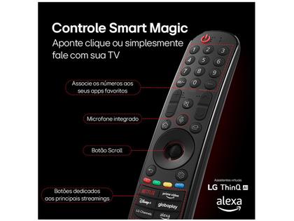 Imagem de Smart TV 65" 4K NanoCell LG 65NANO80TSA WebOS 24 Processador α5 Ger7  Wi-Fi Bluetooth com Alexa 3 HDMI 2 USB