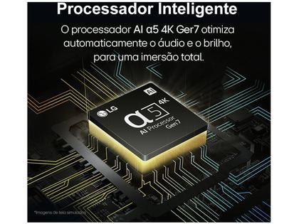 Imagem de Smart TV 65" 4K NanoCell LG 65NANO80TSA WebOS 24 Processador α5 Ger7  Wi-Fi Bluetooth com Alexa 3 HDMI 2 USB