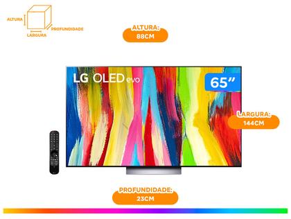 Imagem de Smart TV 65” 4K OLED LG ThinQ OLED65C2PSA 120Hz