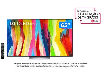 Imagem de Smart TV 65” 4K OLED LG ThinQ OLED65C2PSA 120Hz