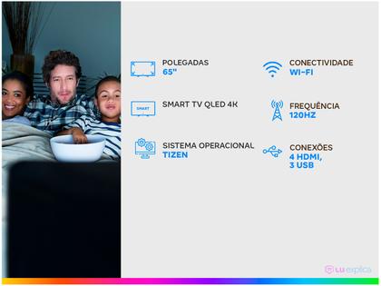 Imagem de Smart TV 65” 4K QLED Samsung QN65Q7FNAGXZD