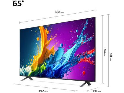 Imagem de Smart TV 65" 4K QNED LG 65QNED80TSA WebOS 24 Processador α5 Ger7 Wi-Fi Bluetooth com Alexa e Chromecast 3 HDMI 2 USB