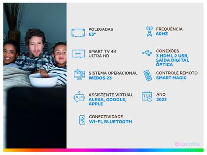 Imagem de Smart TV 65” 4K UHD LED LG NanoCell 65NANO77