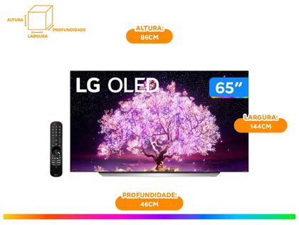 Smart TV 65” 4K UHD OLED LG OLED65C1 - 120Hz Wi-Fi e Bluetooth