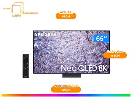 Smart TV 65” 8K Neo QLED Samsung QN65QN800 - 120Hz Wi-Fi Bluetooth