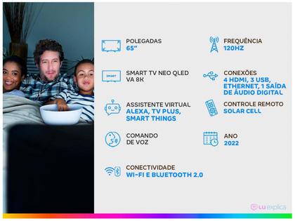 Imagem de Smart TV 65” 8K Neo QLED Samsung QN65QN800B