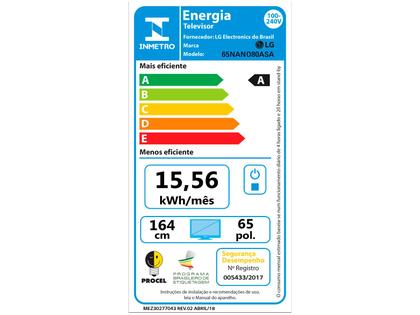 Imagem de Smart TV 65" LG 4K Ultra HD NanoCell 65NANO80ASA webOS 2025