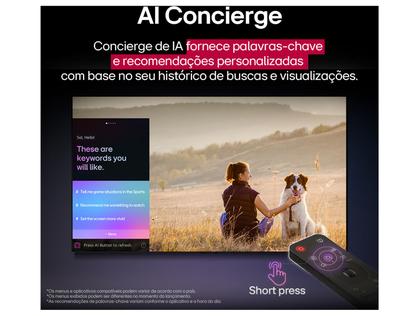 Imagem de Smart TV 65" LG 4K Ultra HD QNED 65QNED82ASG webOS 25 α7 AI Processor Alexa 3 HDMI