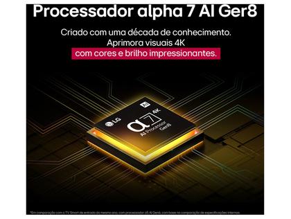 Imagem de Smart TV 65" LG 4K Ultra HD QNED 65QNED82ASG webOS 25 α7 AI Processor Alexa 3 HDMI
