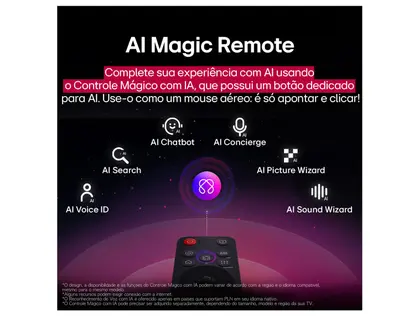 Imagem de Smart TV 65" LG 4K Ultra HD QNED 65QNED82ASG webOS 25 α7 AI Processor Alexa 3 HDMI