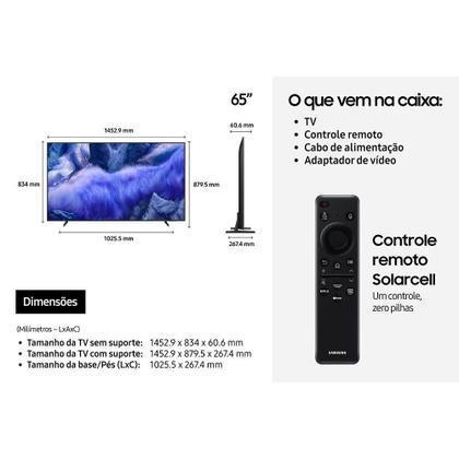 Imagem de Smart TV 65 Polegadas Vision AI TV QLED 4K Samsung QN65QEF1AG
