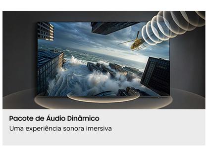 Smart TV Samsung M75H Mini LED de 65 polegadas em terceiro ângulo da galeria