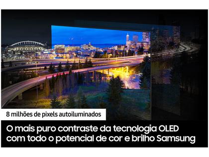 Imagem de Smart TV 65" Samsung 4K UHD OLED Big TV QN65S90DAEXZD 120Hz Tizen com Alexa e Bixby 4 HDMI 2 USB-A